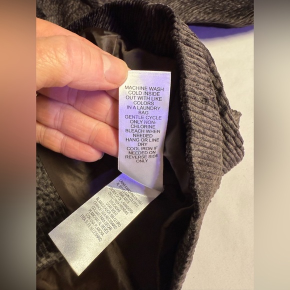 DEMOCRACY Brown corduroy crop blazer size S - Picture 11 of 13